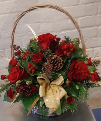 Christmas Red Basket